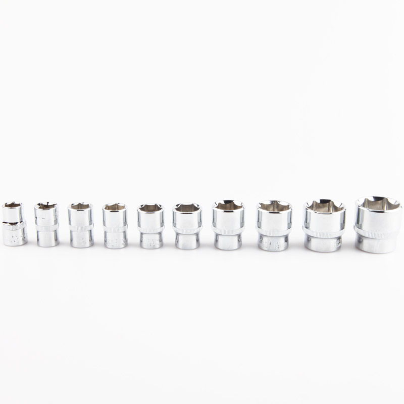 工蜂10mm汽修套筒系列组套 快速棘轮扳手套装 机修工具 汽修工具 12件10m