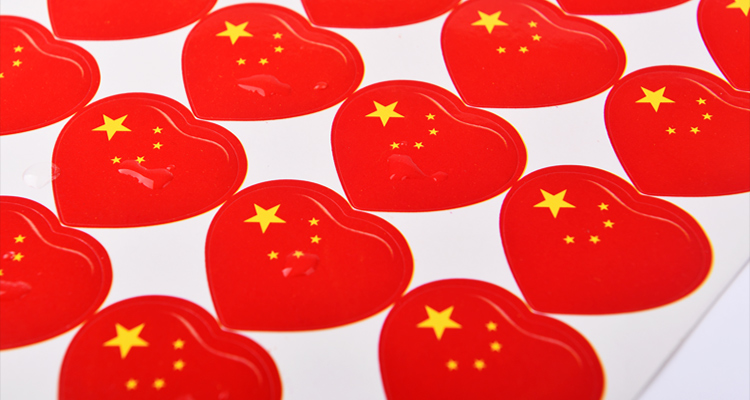 递乐 中国小国旗脸贴粘贴式贴在脸上的贴纸小贴画女脸部国庆运动会