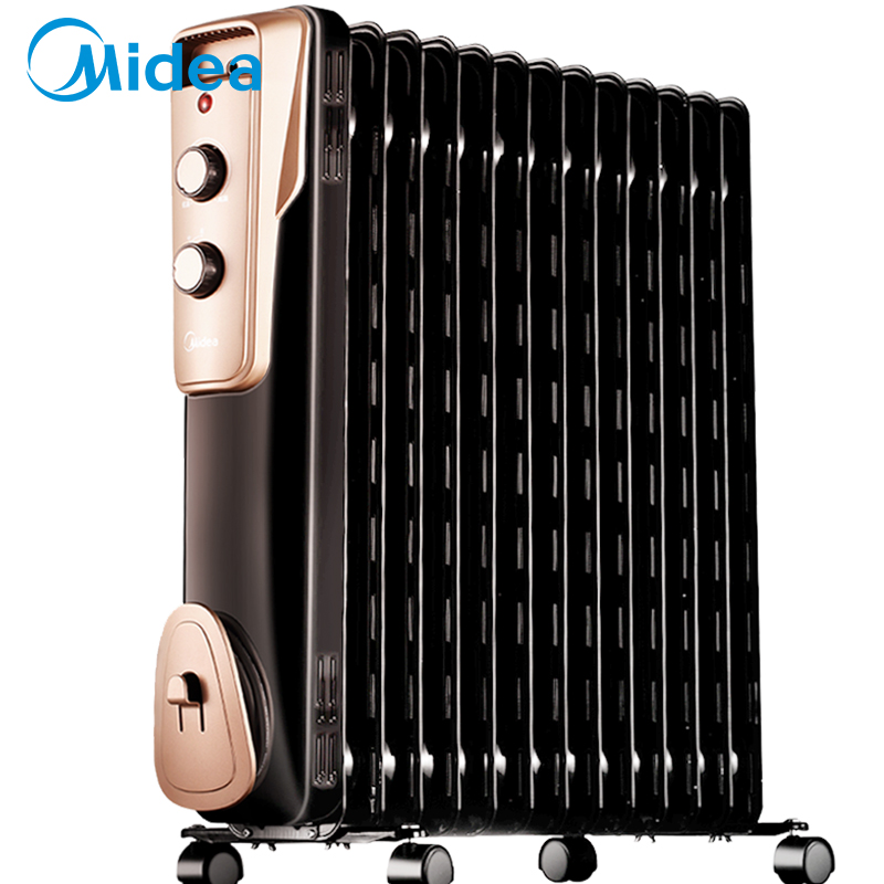 美的（Midea） NY2513-16JW 取暖器/电暖器/电暖气片  13片大面积劲暖电热油汀