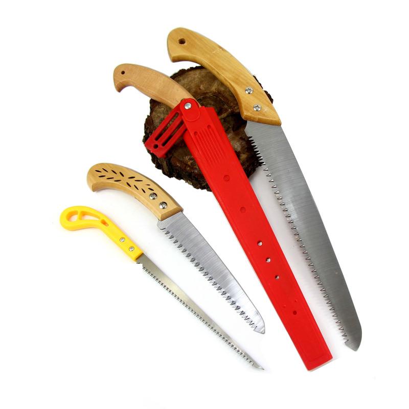 刀锯木工手板锯 手工腰锯子手锯 维修折叠锯刀 护手锯园艺园林树枝锯手动工具 木柄