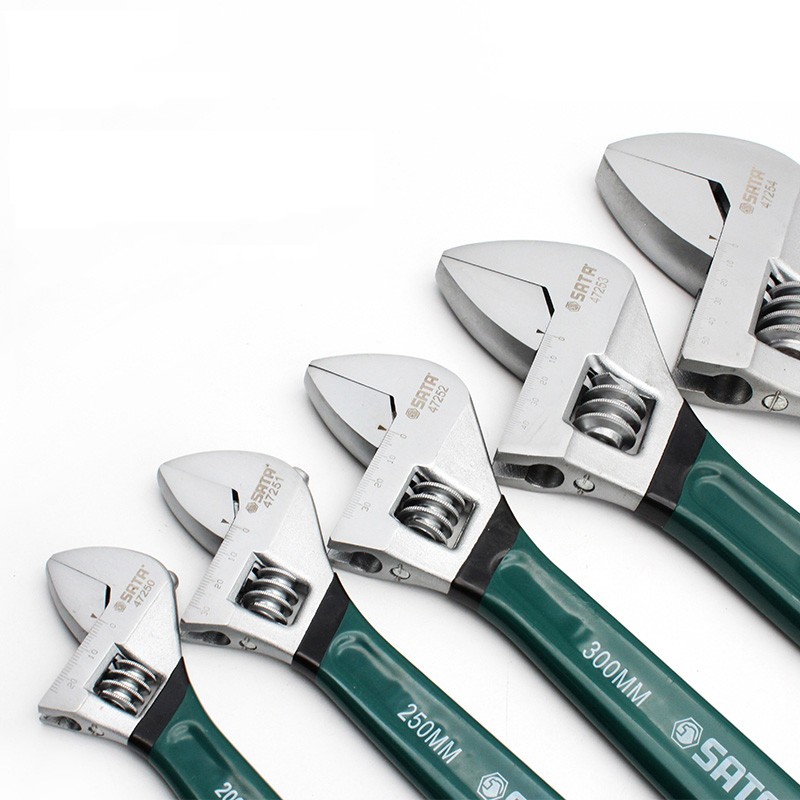 世达（SATA）沾塑欧式活动扳手 开口自紧扳手活动扳手 多功能活口扳手五金工具 