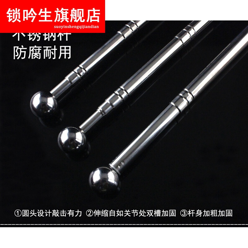 验房工具套装伸缩空鼓锤验房工具敲墙面加厚加粗响鼓棒验收杆检测瓷砖锤子 标准型响鼓