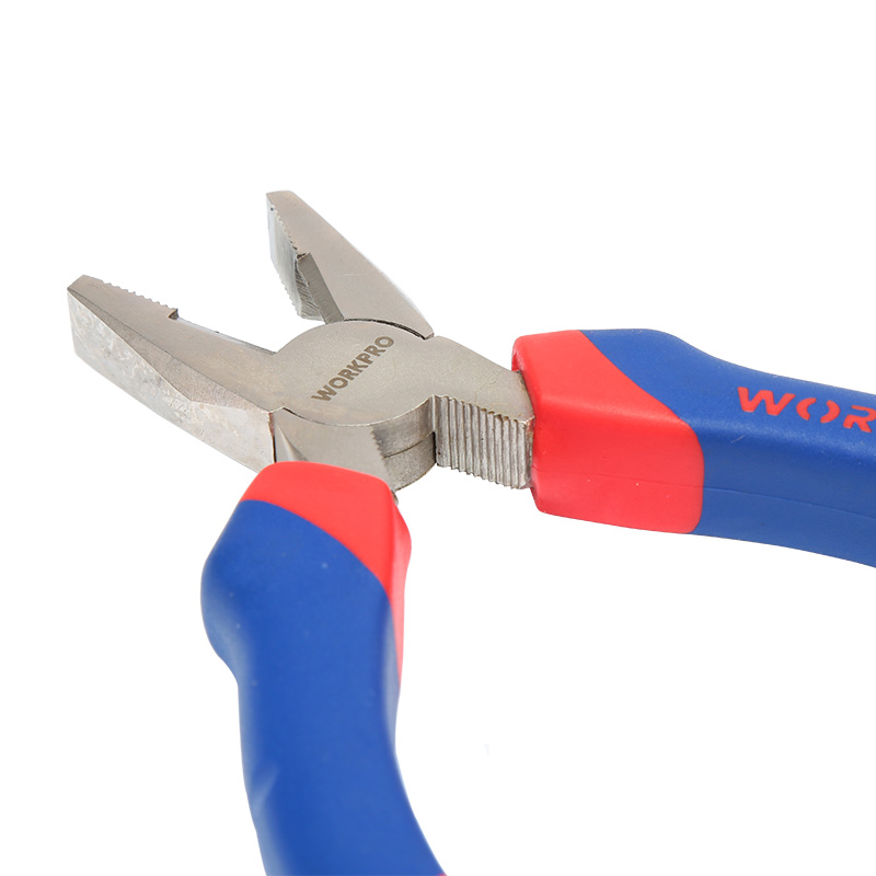 万克宝（WORKPRO）双色柄老虎钳钢丝钳尖嘴钳家用五金工具6/8寸SD W03