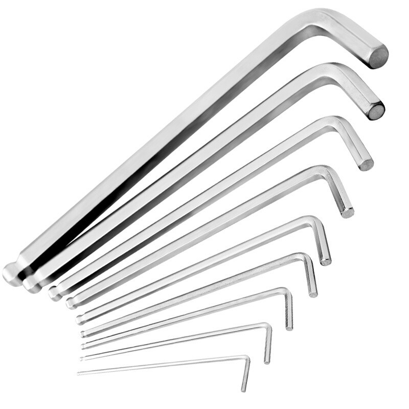 工蜂L型内六角扳手球头梅花内六角螺丝刀扳手九件套装 【球头标准款WS016-9G