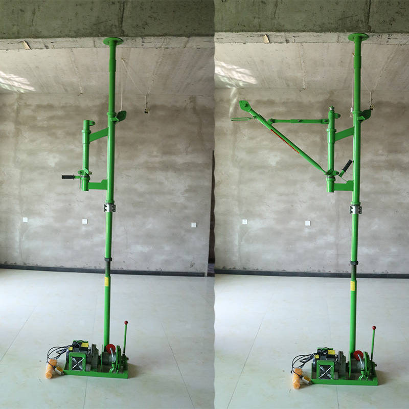 定制220V折臂吊运机 室内折叠小型吊机 家用装修上料机起重机提升机 离合器30