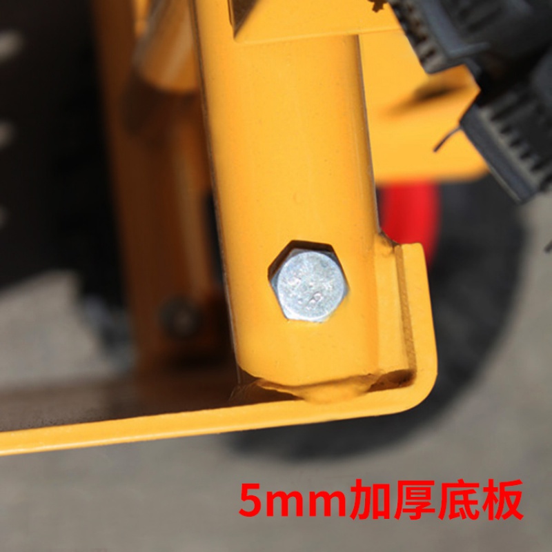 定制加厚老虎车两轮手推车货搬运车载重王小推车拉货车拖车折叠拉货车 蓝色双杆黑胶实