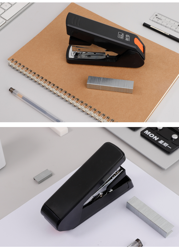 晨光(m&g)abs916k7 文具12#50页黑色厚层订书机 商务省力订书器 办公